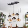 Koyoto Pendellampa, kullampa, Pendelbelysning Amber, Klart, Rökfärger, 6-ljuskällor