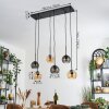 Koyoto Pendellampa, kullampa, Pendelbelysning Amber, Rökfärger, 6-ljuskällor