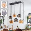 Koyoto Pendellampa, kullampa, Pendelbelysning Amber, Rökfärger, 6-ljuskällor