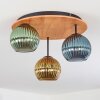 Koyoto Taklampa, kullampa 40 cm Naturfärger, Svart, 3-ljuskällor