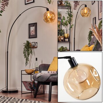 Ripoll kullampa, Golvlampa, Båglampor Svart, 1-ljuskällor