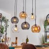 Koyoto Pendellampa, kullampa, Pendelbelysning Amber, Klart, Rökfärger, 6-ljuskällor