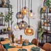 Koyoto Pendellampa, kullampa, Pendelbelysning Amber, Klart, Rökfärger, 6-ljuskällor