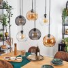 Koyoto Pendellampa, kullampa, Pendelbelysning Amber, Klart, Rökfärger, 6-ljuskällor
