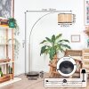 Ramila Golvlampa Nickel matt, Svart, 1-ljuskällor