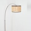 Ramila Golvlampa Nickel matt, Svart, 1-ljuskällor