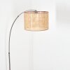 Barcos Golvlampa Nickel matt, Svart, 1-ljuskällor