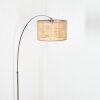 Barcos Golvlampa Nickel matt, Svart, 1-ljuskällor
