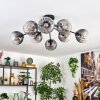 Koyoto Taklampa, kullampa 85 cm Klart, Rökfärger, 8-ljuskällor