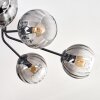 Koyoto Taklampa, kullampa 85 cm Klart, Rökfärger, 8-ljuskällor