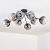 Koyoto Taklampa, kullampa 85 cm Klart, Rökfärger, 8-ljuskällor