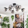Koyoto Taklampa, kullampa 85 cm Klart, Rökfärger, 8-ljuskällor