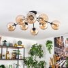 Koyoto Taklampa, kullampa 85 cm Amber, 8-ljuskällor