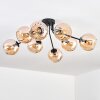 Koyoto Taklampa, kullampa 85 cm Amber, 8-ljuskällor