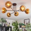 Koyoto Taklampa, kullampa 78 cm Guld, Klart, 6-ljuskällor
