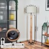 Soungou Golvlampa Naturfärger, Svart, 1-ljuskällor