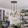 Koyoto Pendellampa, kullampa, Pendellampa Cluster Amber, Krom, Klart, Rökfärger, 4-ljuskällor