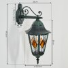 Hongkong vägglampa utomhus, Vägglampa Grön, Svart, 1-ljuskällor