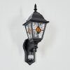 Naofe vägglampa utomhus, Vägglampa Svart, 1-ljuskällor, Rörelsedetektor