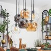 Ripoll Pendellampa, kullampa, Pendelbelysning Amber, Klart, Rökfärger, 6-ljuskällor