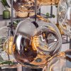 Ripoll Pendellampa, kullampa, Pendelbelysning Amber, Klart, Rökfärger, 6-ljuskällor