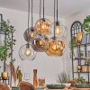 Ripoll Pendellampa, kullampa, Pendelbelysning Amber, Klart, Rökfärger, 6-ljuskällor