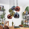 Koyoto Pendellampa, kullampa, Pendelbelysning Blå, Grön, Kopparfärg, 6-ljuskällor
