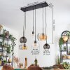 Koyoto Pendellampa, kullampa, Pendelbelysning Amber, Klart, Rökfärger, 6-ljuskällor