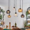 Koyoto Pendellampa, kullampa, Pendelbelysning Amber, Klart, Rökfärger, 6-ljuskällor