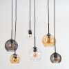 Koyoto Pendellampa, kullampa, Pendelbelysning Amber, Klart, Rökfärger, 6-ljuskällor
