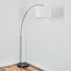 Soungou Golvlampa Nickel matt, Svart, 1-ljuskällor