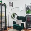 Soungou Golvlampa Nickel matt, Svart, 1-ljuskällor