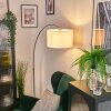 Bassagoda Golvlampa Nickel matt, Svart, 1-ljuskällor