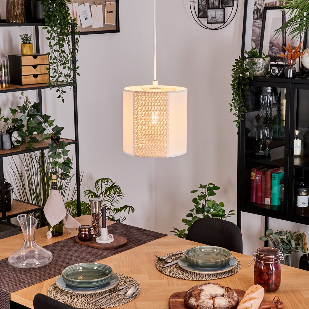 Desroches Pendellampa, Pendelbelysning Vit, 1-ljuskällor main product photo
