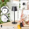 Salgadinho Bordslampa utomhus, badrumslampa, Bordslampa LED Svart, 1-ljuskällor