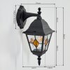 Naofe vägglampa utomhus, Vägglampa Svart, 1-ljuskällor