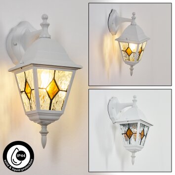 Naofe vägglampa utomhus, Vägglampa Vit, 1-ljuskällor Naofe vägglampa utomhus, Vägglampa Vit, 1-ljuskällor
