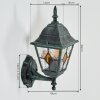 Naofe vägglampa utomhus, Vägglampa Grön, Svart, 1-ljuskällor