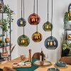 Koyoto Pendellampa, kullampa, Pendelbelysning Blå, Guld, Grön, Kopparfärg, 6-ljuskällor