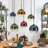 Koyoto Pendellampa, kullampa, Pendelbelysning Blå, Guld, Grön, Klart, Kopparfärg, 6-ljuskällor