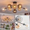Koyoto Taklampa, kullampa 85 cm Amber, Klart, Rökfärger, 8-ljuskällor