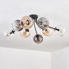 Koyoto Taklampa, kullampa 85 cm Amber, Klart, Rökfärger, 8-ljuskällor