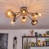 Koyoto Taklampa, kullampa 85 cm Amber, Klart, Rökfärger, 8-ljuskällor