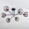 Koyoto Taklampa, kullampa 78 cm Rökfärger, 6-ljuskällor