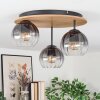 Koyoto Taklampa, kullampa Naturfärger, Svart, 3-ljuskällor