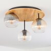 Koyoto Taklampa, kullampa 40 cm Naturfärger, Svart, 3-ljuskällor