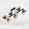 Koyoto Taklampa, kullampa Amber, Klart, Rökfärger, 10-ljuskällor