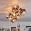 Koyoto Taklampa, kullampa Amber, Klart, Rökfärger, 10-ljuskällor