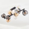 Koyoto Taklampa, kullampa Amber, Klart, Rökfärger, 10-ljuskällor