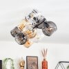 Koyoto Taklampa, kullampa Amber, Klart, Rökfärger, 10-ljuskällor